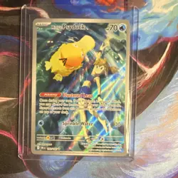 Pokemon Misty's Psyduck 193/182 151 Full Art Holo Rare Aqua Basic Card 2023 - Image 1