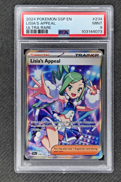 Pokemon TCG Lisia's Appeal Holo Full Art Ultra Rare Card 234/191 PSA 9 - Image 1