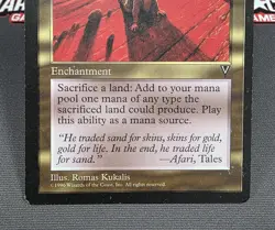 MTG Squandered Resources- DAMAGED -Visions Magic the Gathering Card # 137 - Image 4