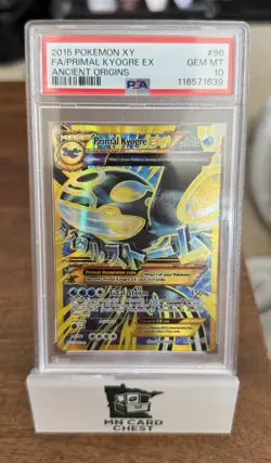 Pokemon Card PSA 10 Gem Mint Primal Kyogre EX 96/98 Ancient Origins - Image 1