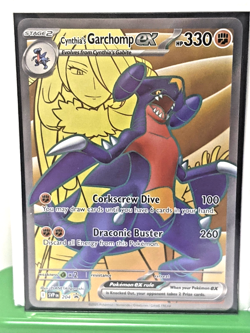 Cynthia's Garchomp ex 204 Sv: Scarlet & Violet Promo Cards Holo Black Star NM - Image 1