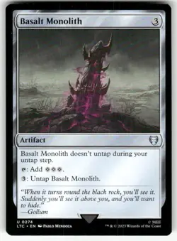 MTG - Basalt Monolith Commander: The Lord of the Rings - Image 1