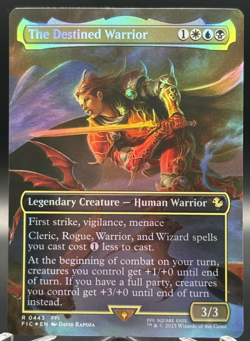 The Destined Warrior 443 - Borderless Foil - MTG: Final Fantasy Commander - NM✨ - Image 1