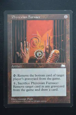 Magic The Gathering MTG PHYREXIAN FURNACE Weatherlight LP Lightly Played - Image 1