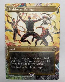 Multiversal Passage (Borderless) Spider-Man Regular 0206 Near Mint Never Played - Image 1