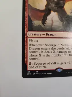 Scourge of Valkas #157 (NM) Starter Commander SCD Magic MTG - Image 4