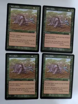 4 Plow Under Urza's Destiny MTG Nm Free Shipping with tracking - Image 1