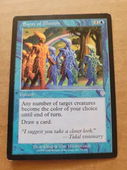 Sway of Illusion MTG Invasion Magic #77 Blue English LP BULK DISCOUNT - Image 1
