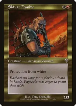SHIVAN ZOMBIE X 4 E/X+ INVASION MAGIC THE GATHERING - Image 1