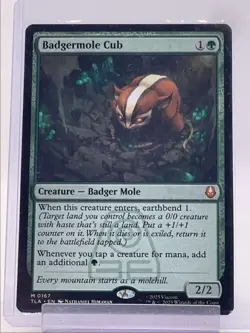 BADGERMOLE CUB 2025 MAGIC THE GATHERING AVATAR MYTHIC 2/2 Q5842 - Image 1