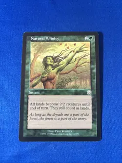 NATURAL AFFINITY LP+ Mercadian Masques Original mtg Magic fast shipping - Image 1