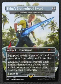 Tidus's Brotherhood Sword #1867 | Near Mint | Secret Lair Drop Magic MTG - Image 1