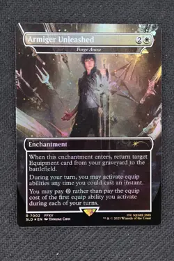 MTG Armiger Unleashed - Forge Anew (Rainbow Foil) Secret Lair Final Fantasy 7002 - Image 1