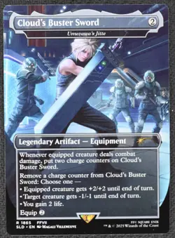 Cloud's Buster Sword - Umezawa's Jitte 1865 NM Secret Lair Drop Magic MTG - Image 1