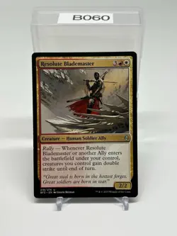 Magic the Gathering MTG Resolute Blademaster (218) Battle for Zendikar LP - Image 1
