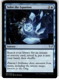 FOIL MTG NM Solve the Equation Strixhaven: School of Mages Foil - Image 1