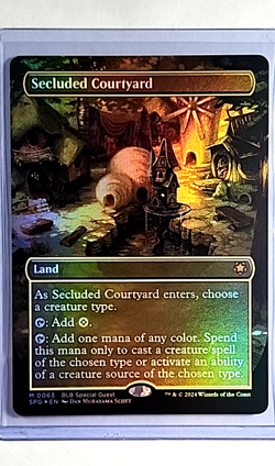 MTG Magic The Gathering BLB Bloomburrow Special Guests Foil Secluded Courtyard - Image 1
