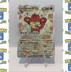 Pokemon TCG - Crown Zenith Galarian Gallery - Simisear VSTAR Gg37/Gg70 - Image 1