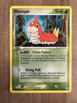 Pokemon TCG Wurmple EX Legend Maker 70/92 Regular Common DMG - Image 1