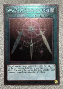 Swords of Revealing Light NKRT-EN025 Platinum Rare Limited Edition VLP - Image 1