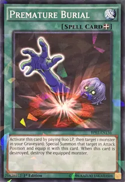 Premature Burial BP03-EN136 1st Edition Shatterfoil Rare LP - Image 1