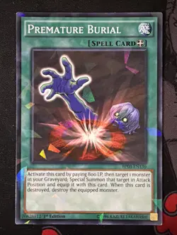 Premature Burial BP03-EN136 1st Edition Shatterfoil Rare LP - Image 2