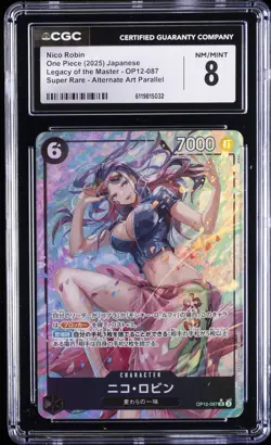 2025 ONE PIECE JPN LEGACY OF THE MASTER ALT ART NICO ROBIN CGC 8 - Image 1