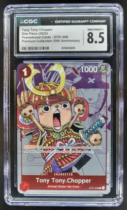 2022 ONE PIECE CCG TONY TONY CHOPPER 25TH ST01-006 CGC 8.5 TL3 - Image 1