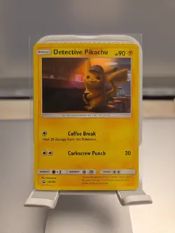 Pokemon TCG Detective Pikachu SM190 Holo Black Star Promo Card - Image 1