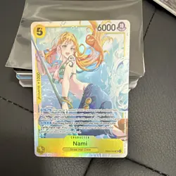 Bandai One Piece CCG Extra Booster Nami Special Holo EB03-053 6000 Power Card - Image 1