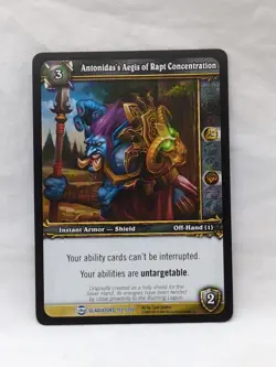 World Of Warcraft TCG Antonidas's Aegis Of Rapt Concentration Rare Card 157/208 - Image 1