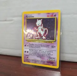 Pokemon TCG Mewtwo Holo Rare Card Base Set 10/102 Vintage 1999 Excellent Cond - Image 3