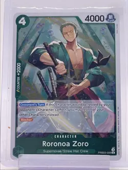 RORONOA ZORO 2025 ONE PIECE CARD BOOSTER VOL. 2 RARE #PRB02-006 Q5842 - Image 1
