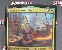 MTG FOIL Gyome, Master Chef- DAMAGED -Commander 2021 Magic Card # 005 - Image 3