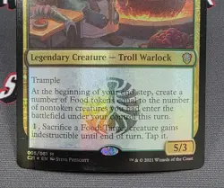 MTG FOIL Gyome, Master Chef- DAMAGED -Commander 2021 Magic Card # 005 - Image 4