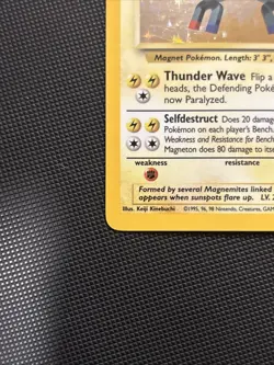 Pokemon Magneton Base Set Holo Rare Card 9/102 60HP WOTC 1999 EXC NM Condition!! - Image 3