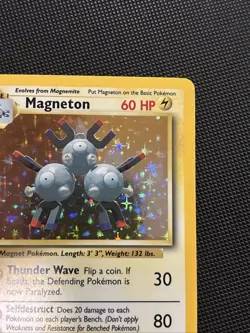 Pokemon Magneton Base Set Holo Rare Card 9/102 60HP WOTC 1999 EXC NM Condition!! - Image 5