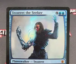MTG FOIL Tezzeret the Seeker- DAMAGED -DD: Elspeth vs. Tezzeret Magic Card # 39 - Image 3
