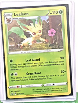 Leafeon SWSH191 SWSH: Sword & Shield Promo Cards Holo *Black Star Promo* NM - Image 1