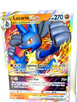 Lucario VSTAR SWSH214 Jumbo Cards Holo Pokemon Promo Near Mint - Image 1
