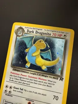 Pokemon Dark Dragonite Holo Rare TCG Card 5/82 - Image 5