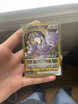Pokemon TCG Mewtwo VSTAR Secret Rare Card 86/78 Pokemon Go - Image 1