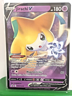 Jirachi V SWSH299 SWSH: Sword & Shield Promo Cards Holo Black Star Promo NM - Image 1