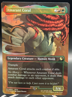 Amarant Coral 0457 - Borderless Foil - MTG: Commander Final Fantasy - NM✨ - Image 1