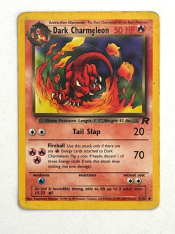 Pokemon TCG Dark Charmeleon 32/82 Team Rocket WoTC DMG - Image 1