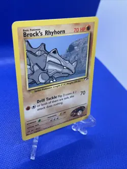 Pokemon TCG | Gym Heroes | Brock's Rhyhorn | 70/132 | NM - Image 2