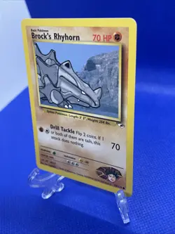Pokemon TCG | Gym Heroes | Brock's Rhyhorn | 70/132 | NM - Image 3