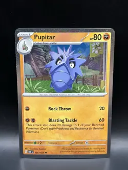 Cosmo Holo Pupitar 106/197 (swirl) - Pokemon Obsidian Flames Card - NM - Image 1