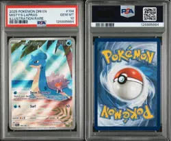 2025 POKEMON DRI EN-DESTINED RIVALS ILLUSTRATION RARE #194 MISTY'S LAPRAS PSA 10 - Image 3