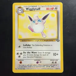 Pokemon TCG Wigglytuff Jungle 32/64 Unlimited Non Holo Rare Vintage WotC 1999 - Image 1